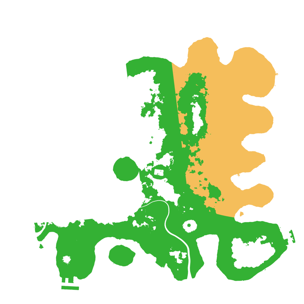 Biome Rust Map: Procedural Map, Size: 3500, Seed: 354987985