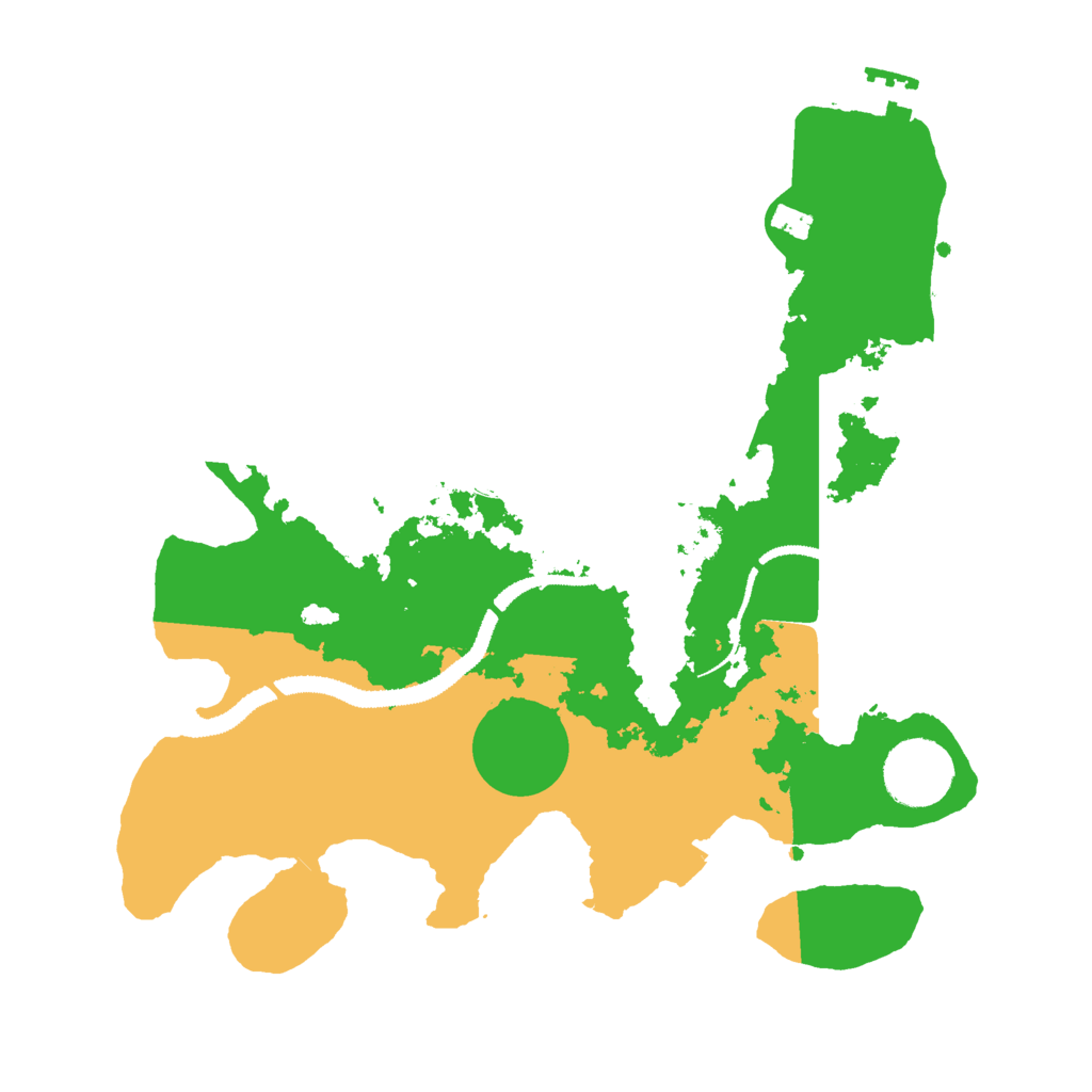 Biome Rust Map: Procedural Map, Size: 3000, Seed: 8677