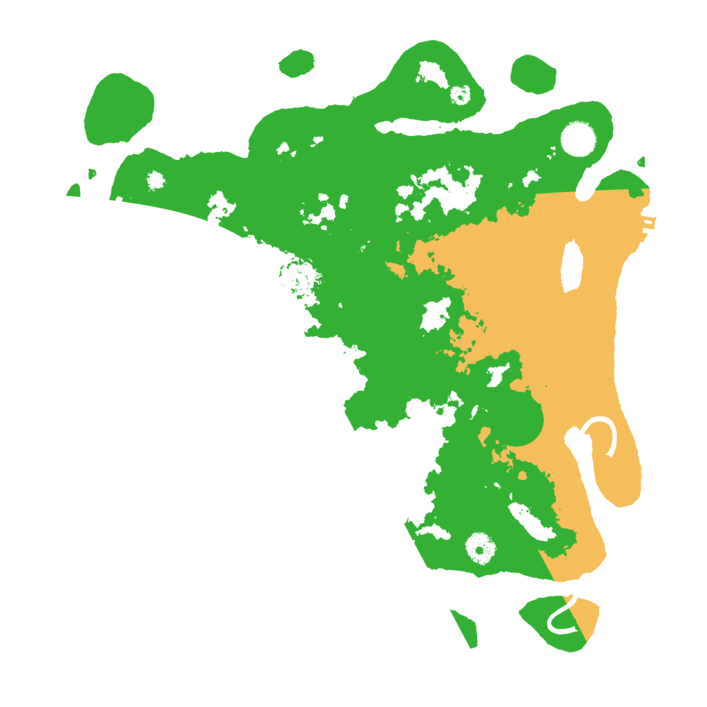 Biome Rust Map: Procedural Map, Size: 3550, Seed: 487587