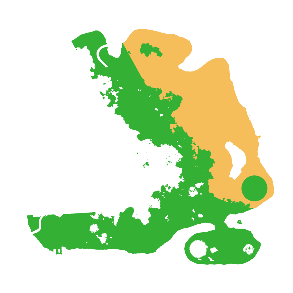Biome Rust Map: Procedural Map, Size: 3000, Seed: 27814