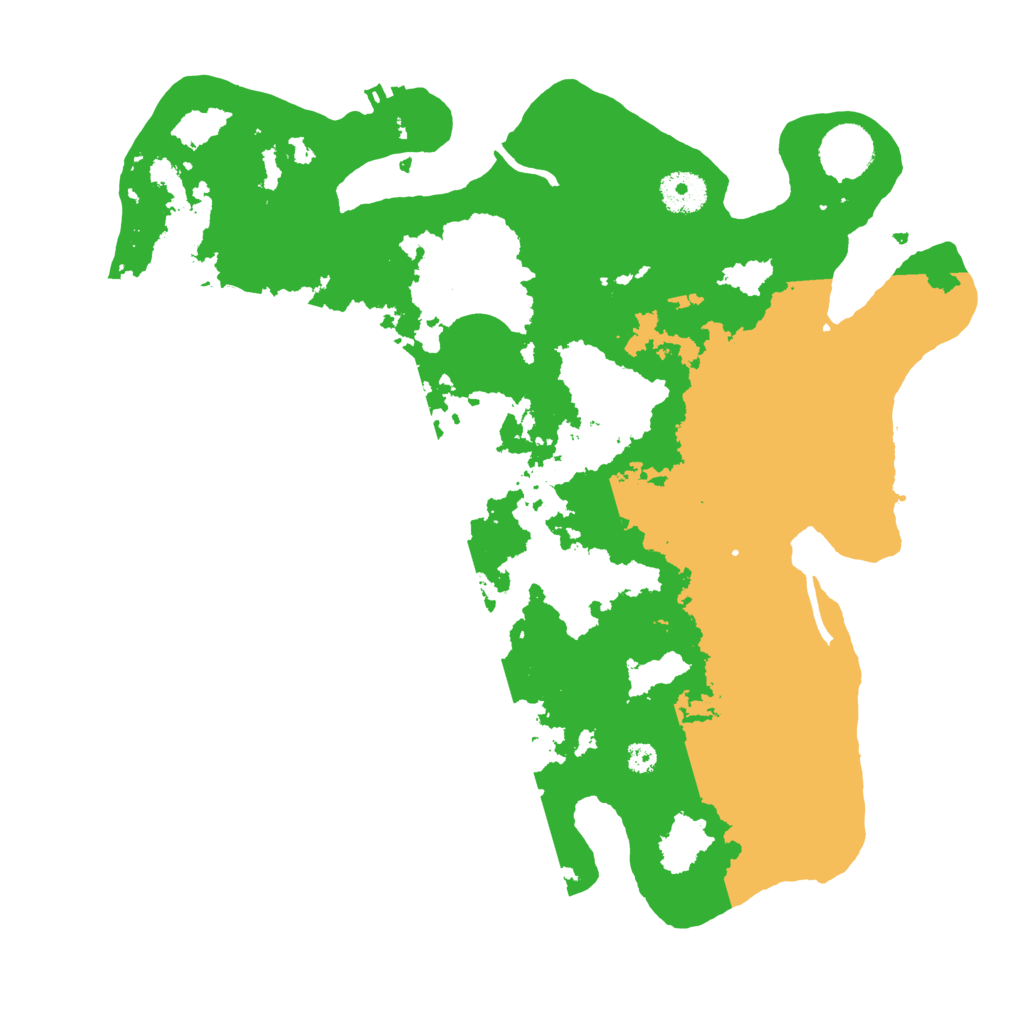 Biome Rust Map: Procedural Map, Size: 3500, Seed: 115617779