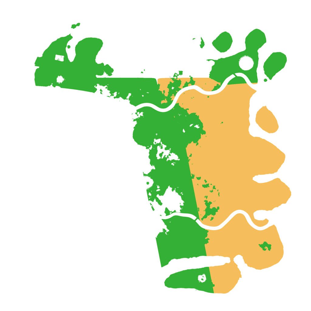 Biome Rust Map: Procedural Map, Size: 3800, Seed: 152218