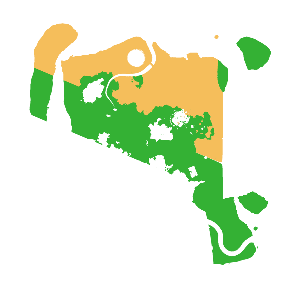 Biome Rust Map: Procedural Map, Size: 3000, Seed: 2736