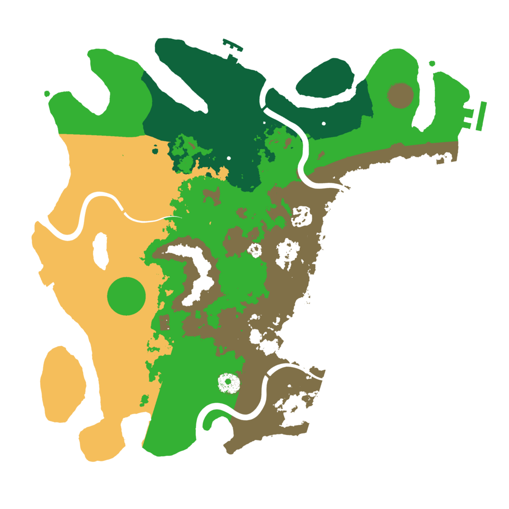 Biome Rust Map: Procedural Map, Size: 3500, Seed: 610968361