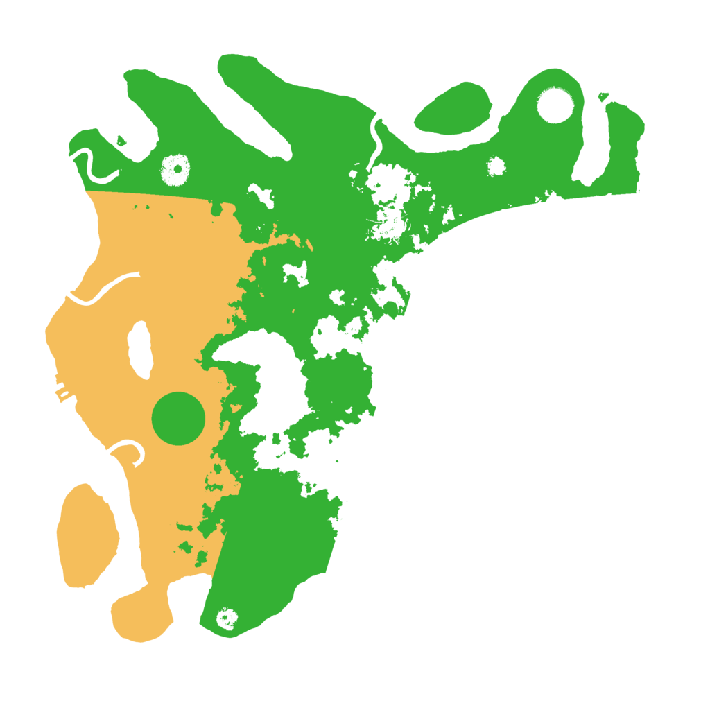 Biome Rust Map: Procedural Map, Size: 3500, Seed: 610968361