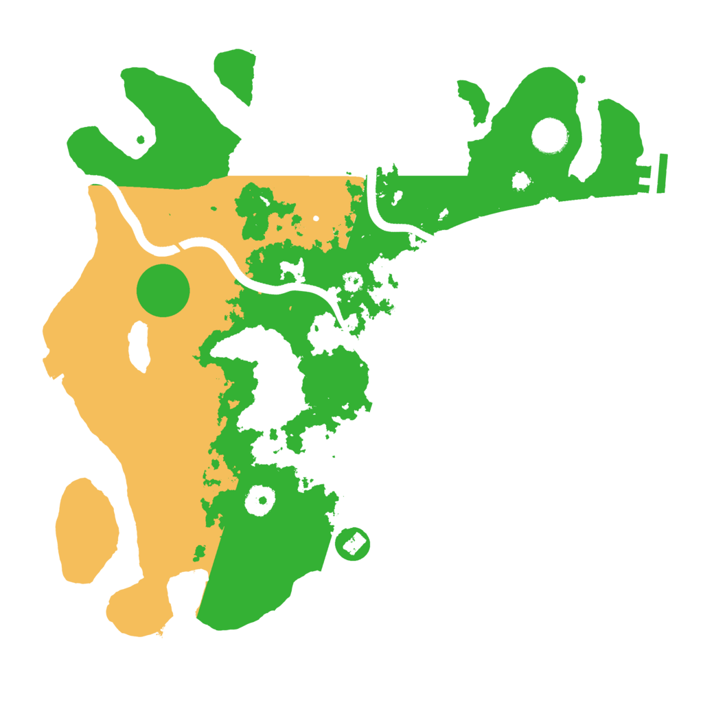 Biome Rust Map: Procedural Map, Size: 3500, Seed: 610968361