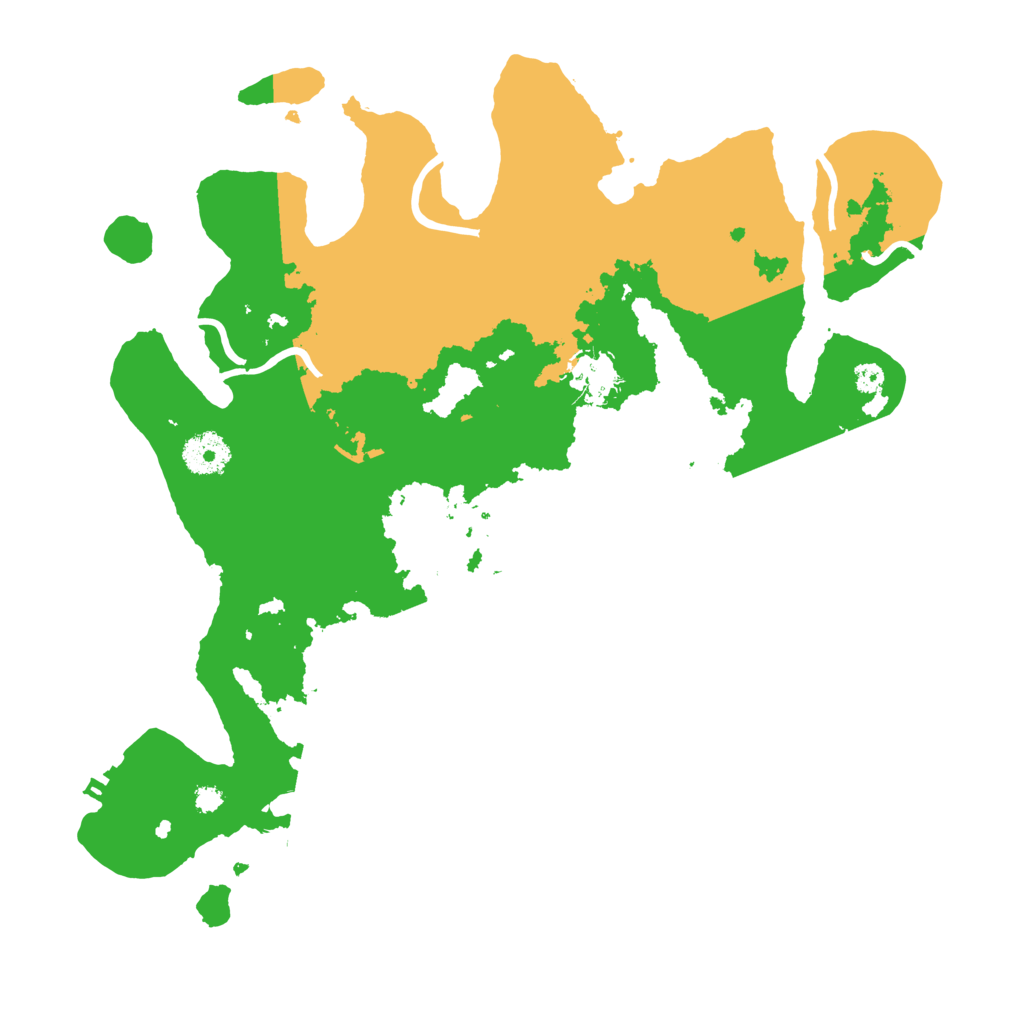 Biome Rust Map: Procedural Map, Size: 3500, Seed: 5666195