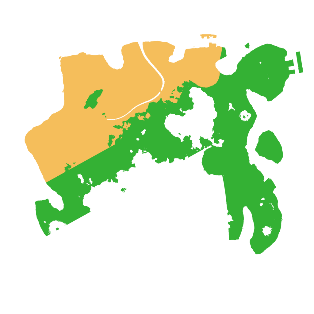 Biome Rust Map: Procedural Map, Size: 3000, Seed: 891554294