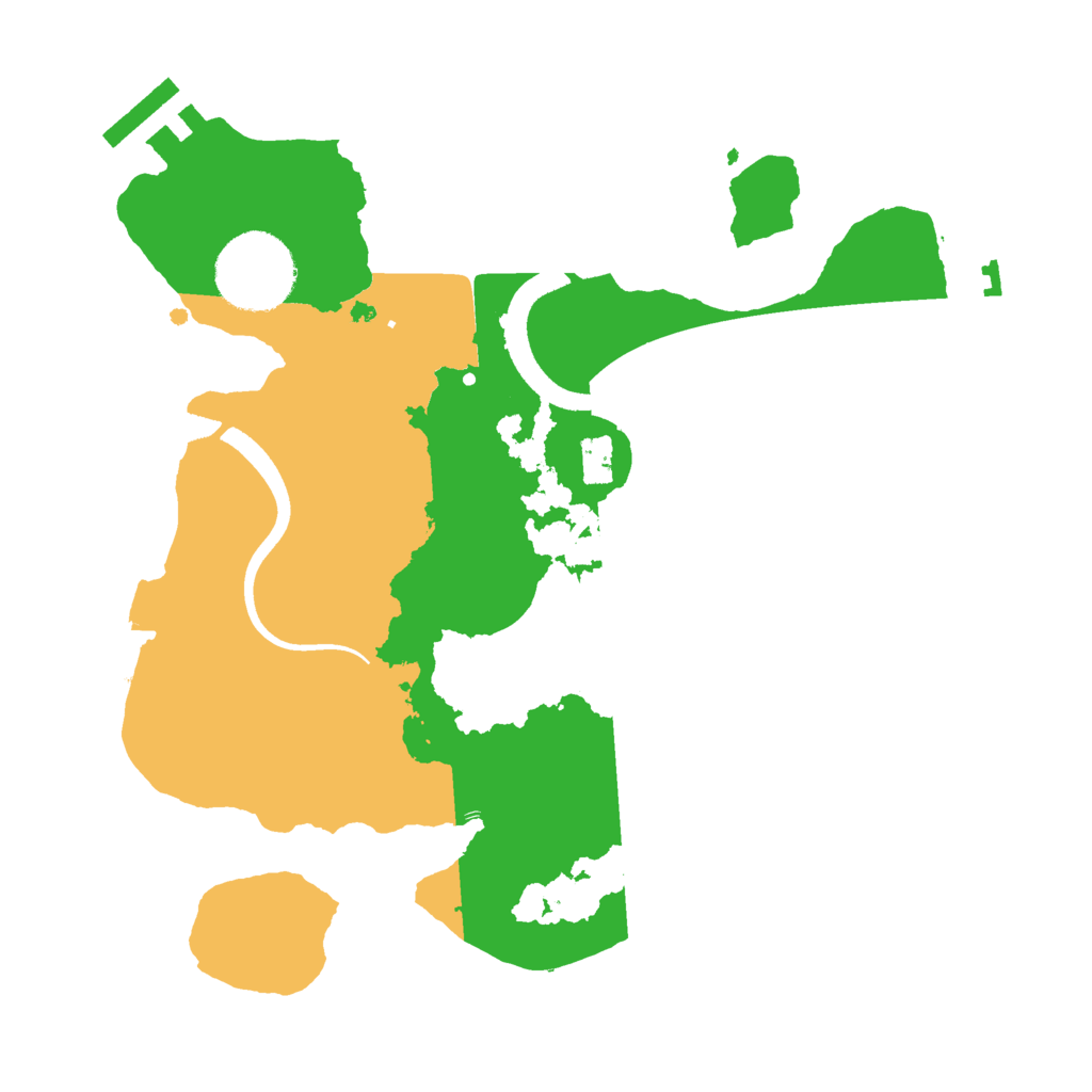 Biome Rust Map: Procedural Map, Size: 2500, Seed: 656730278