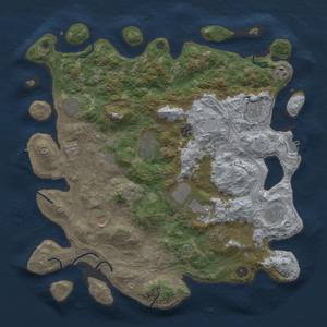 Thumbnail Rust Map: Procedural Map, Size: 4250, Seed: 584553153, 18 Monuments