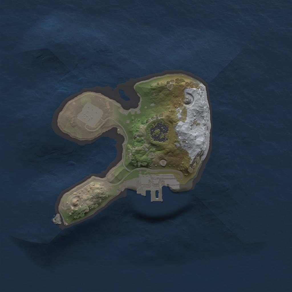 Rust Map: Procedural Map, Size: 1500, Seed: 423344630, 4 Monuments