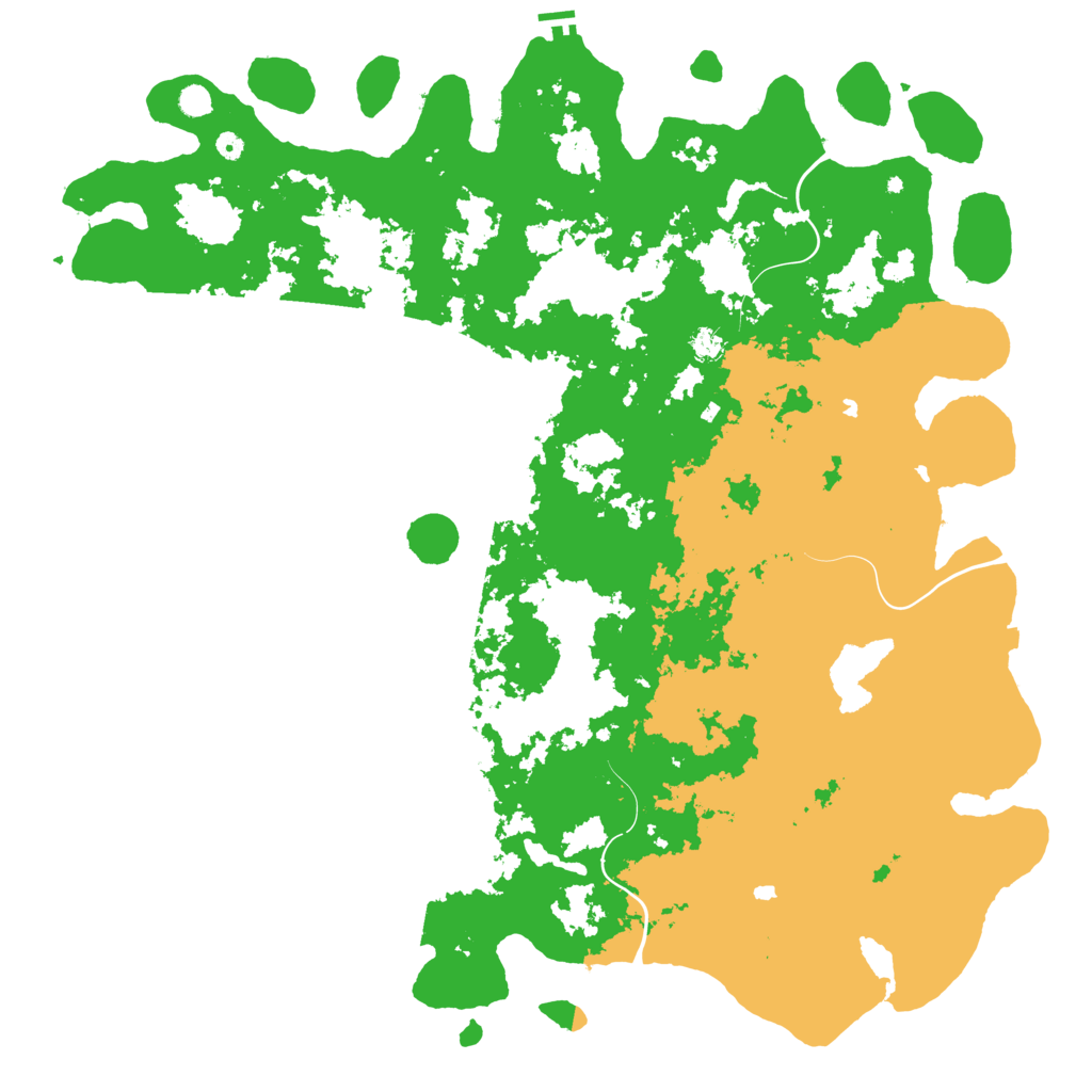 Biome Rust Map: Procedural Map, Size: 6000, Seed: 953788251