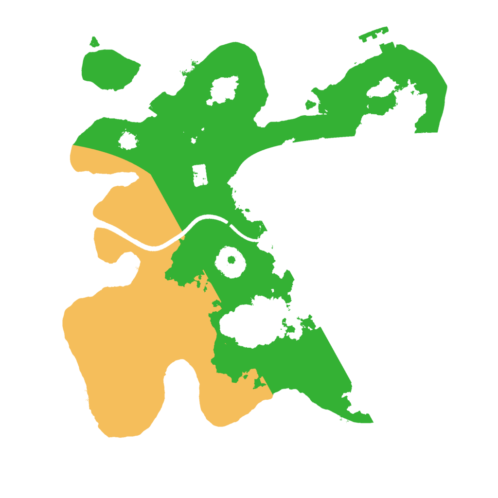 Biome Rust Map: Procedural Map, Size: 2500, Seed: 323212