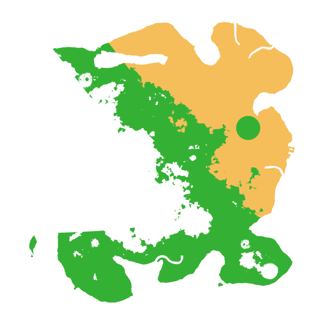 Biome Rust Map: Procedural Map, Size: 3500, Seed: 608523522