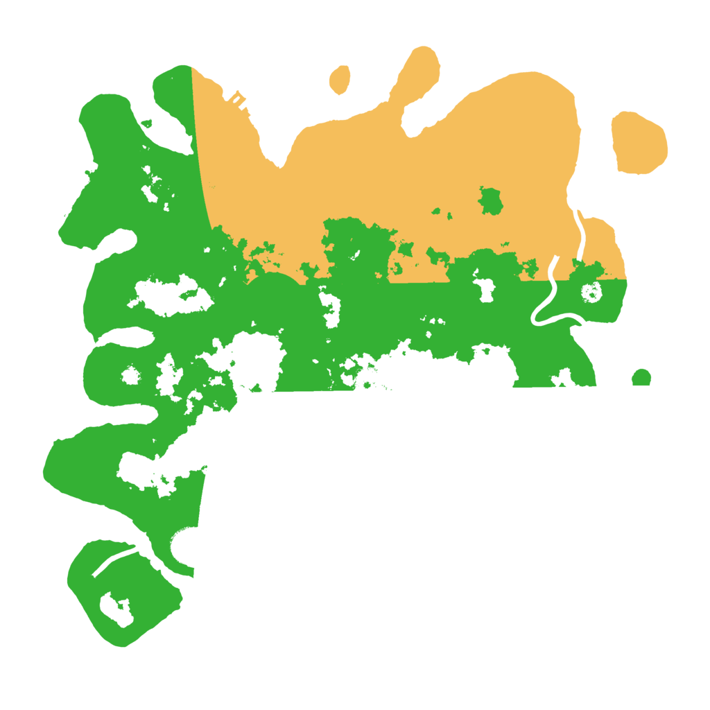 Biome Rust Map: Procedural Map, Size: 3500, Seed: 414862