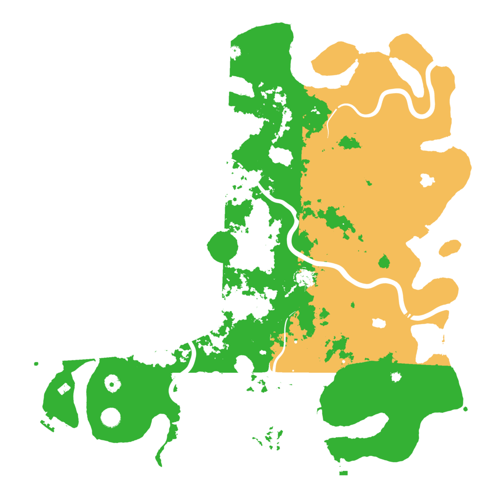 Biome Rust Map: Procedural Map, Size: 4500, Seed: 3165