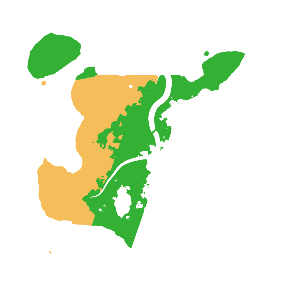 Biome Rust Map: Procedural Map, Size: 2500, Seed: 1218639280