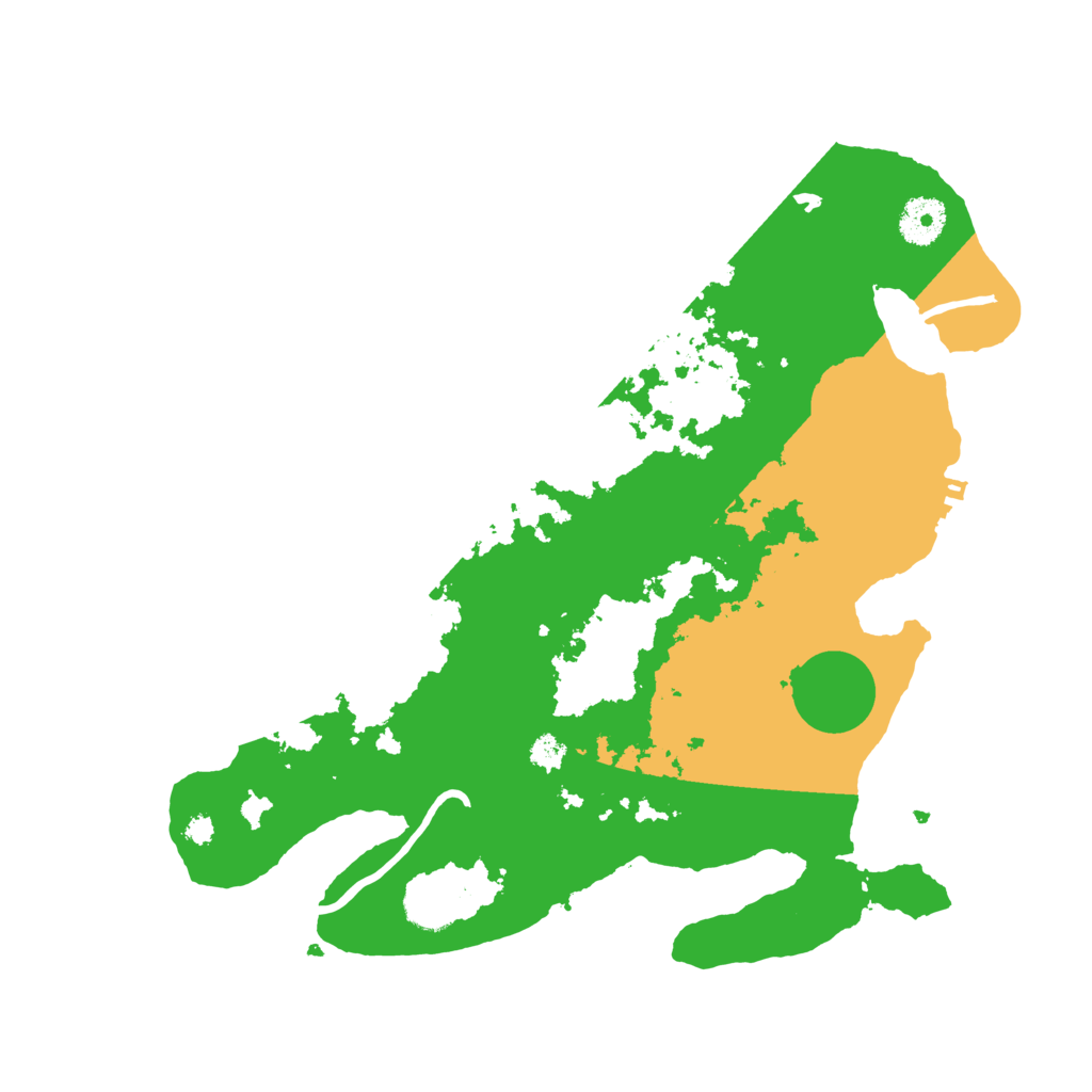 Biome Rust Map: Procedural Map, Size: 3500, Seed: 458586489