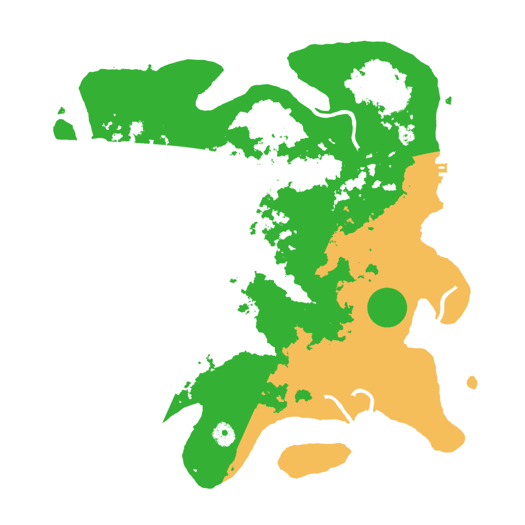 Biome Rust Map: Procedural Map, Size: 3500, Seed: 707088554