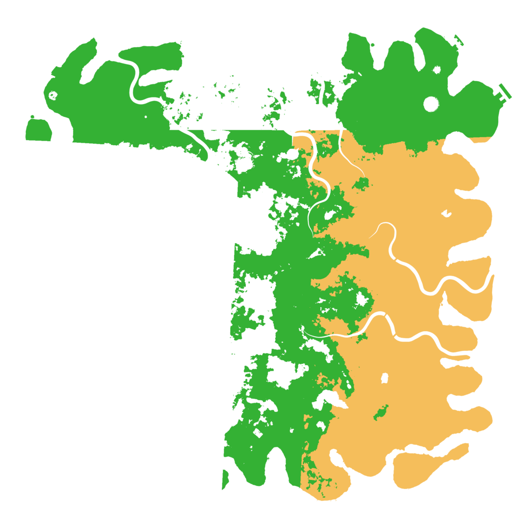 Biome Rust Map: Procedural Map, Size: 6000, Seed: 35423