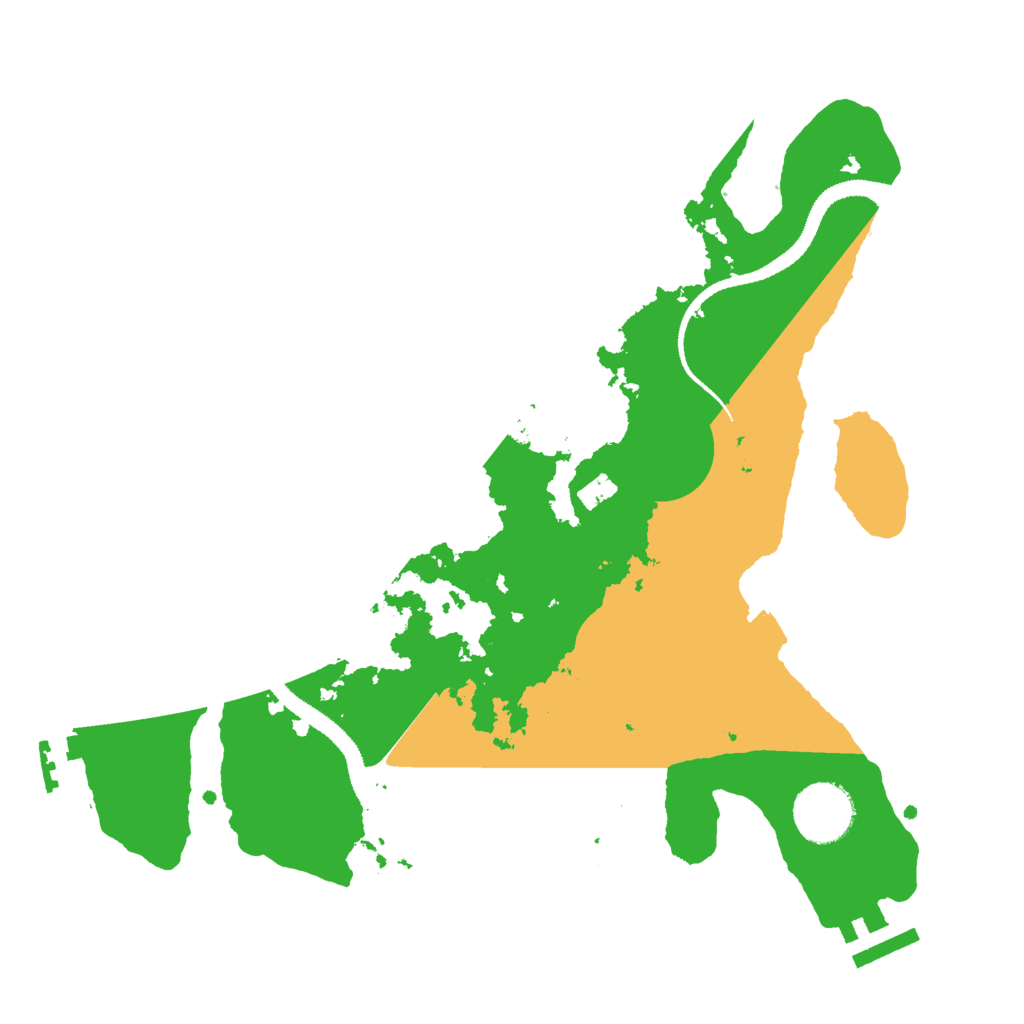 Biome Rust Map: Procedural Map, Size: 3000, Seed: 21435