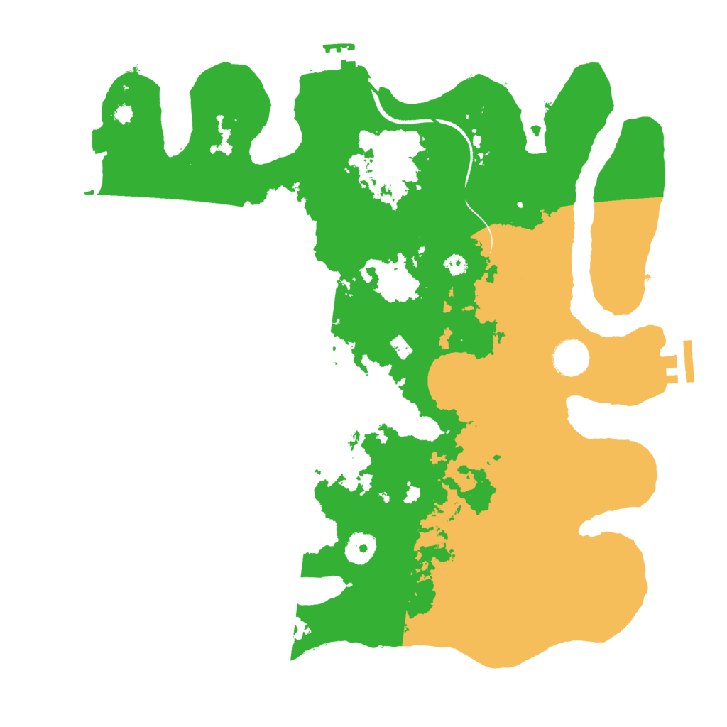 Biome Rust Map: Procedural Map, Size: 3500, Seed: 316565