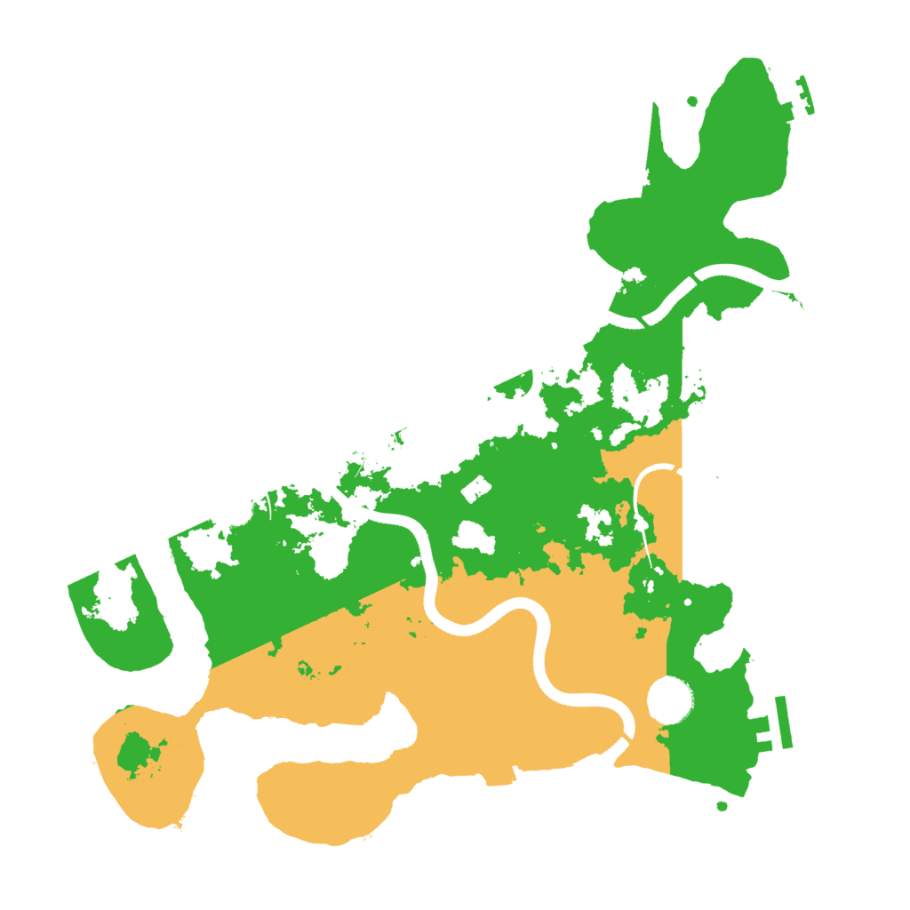 Biome Rust Map: Procedural Map, Size: 3500, Seed: 1801420108