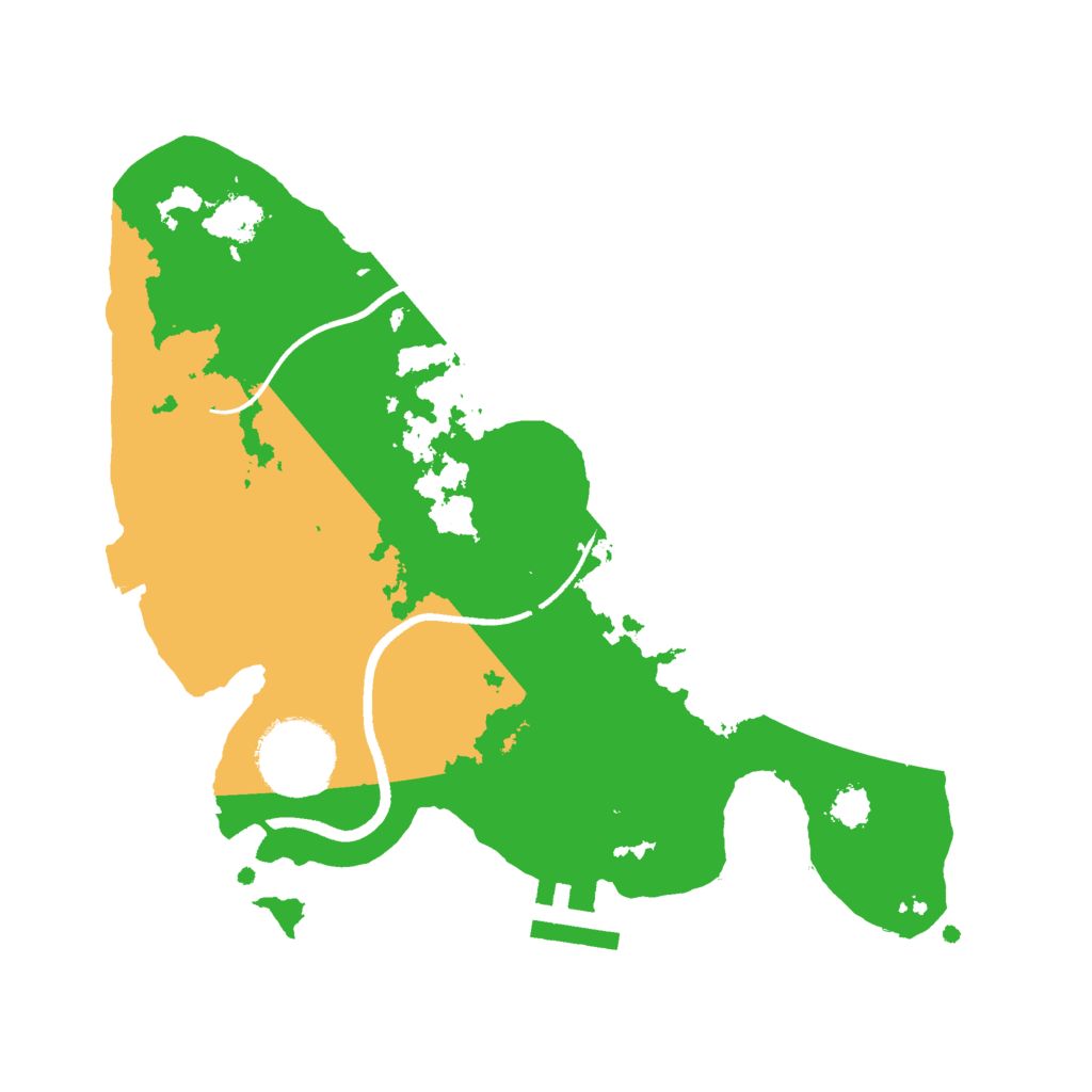 Biome Rust Map: Procedural Map, Size: 2500, Seed: 832954459