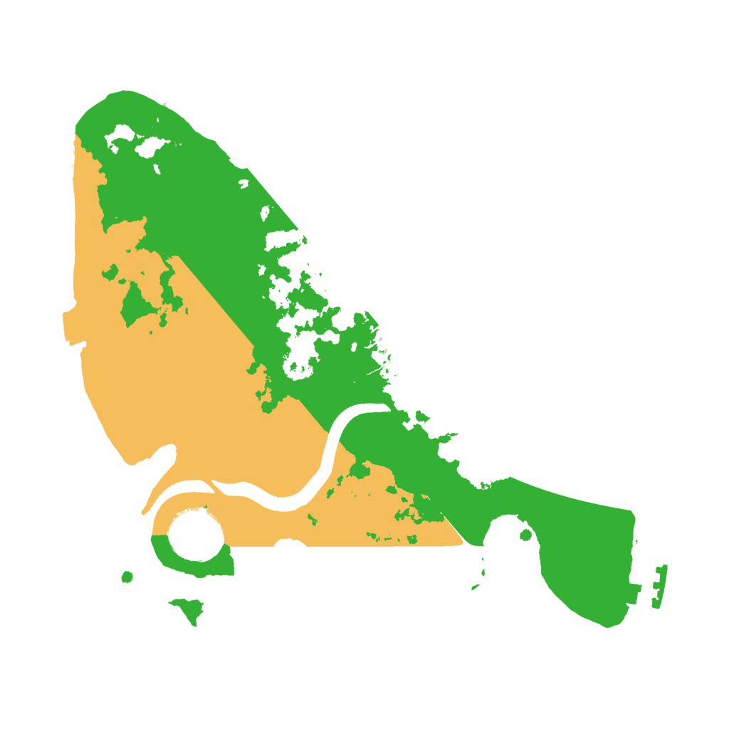 Biome Rust Map: Procedural Map, Size: 2500, Seed: 832954459