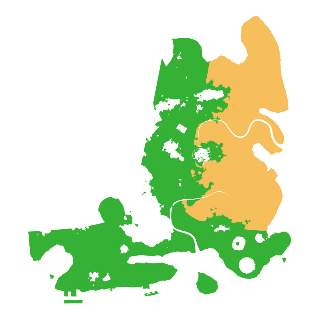 Biome Rust Map: Procedural Map, Size: 3500, Seed: 713038847