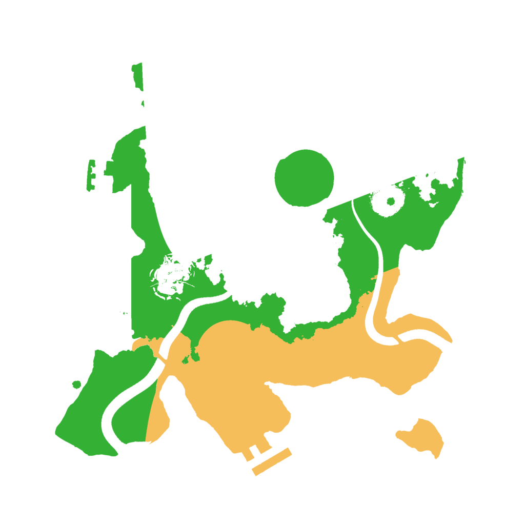 Biome Rust Map: Procedural Map, Size: 2500, Seed: 2082468217