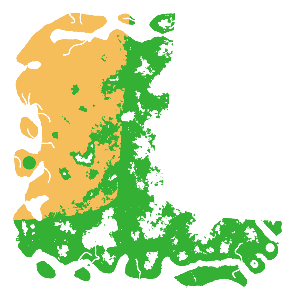 Biome Rust Map: Procedural Map, Size: 6000, Seed: 1096588610