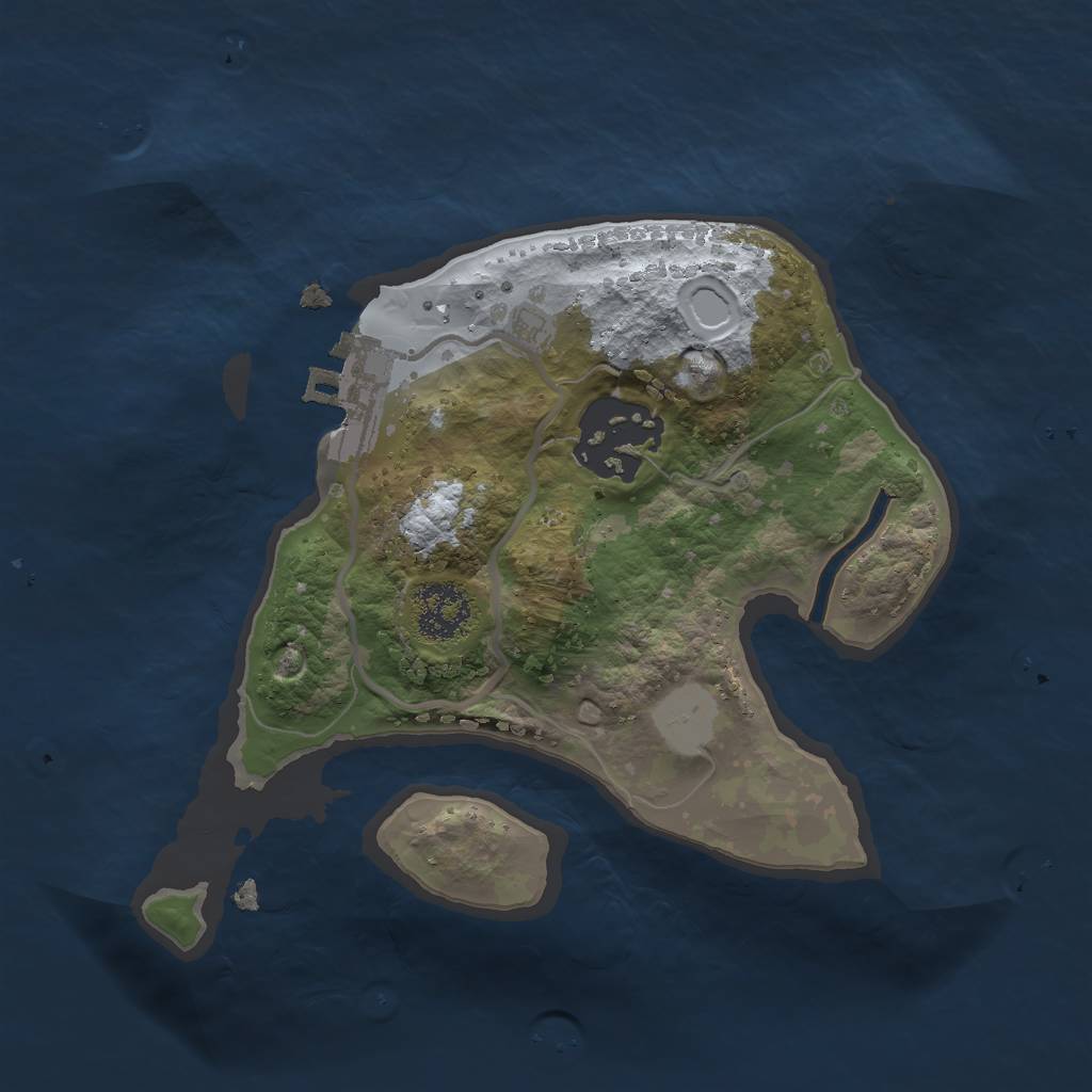 Rust Map: Procedural Map, Size: 1900, Seed: 126, 5 Monuments