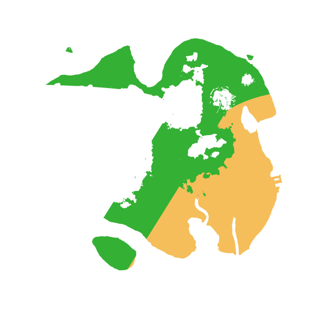 Biome Rust Map: Procedural Map, Size: 2500, Seed: 1619523653