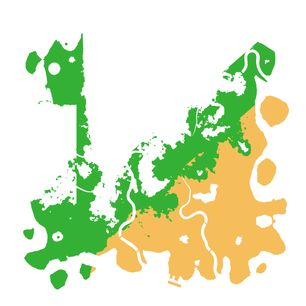 Biome Rust Map: Procedural Map, Size: 4500, Seed: 68745