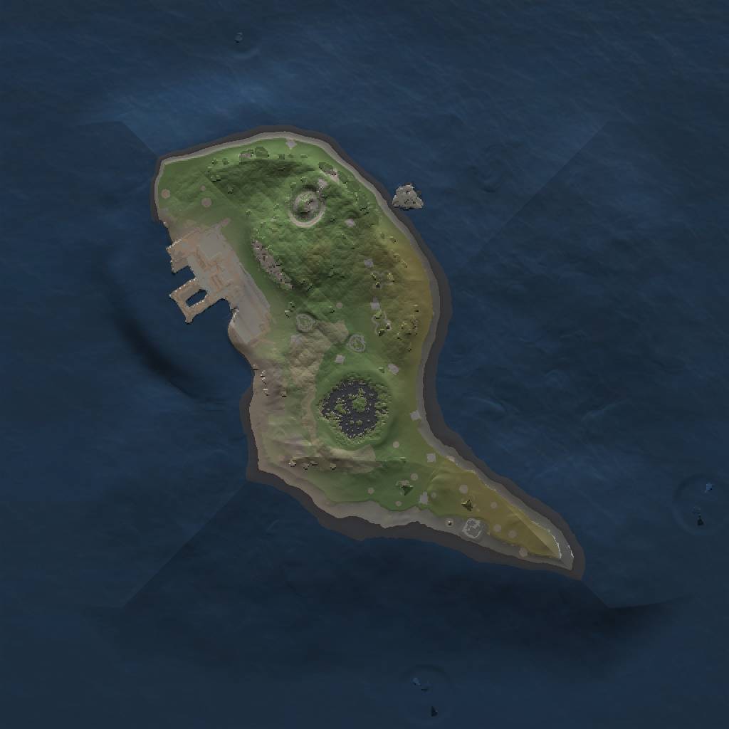 Rust Map: Procedural Map, Size: 1300, Seed: 26881204, 4 Monuments