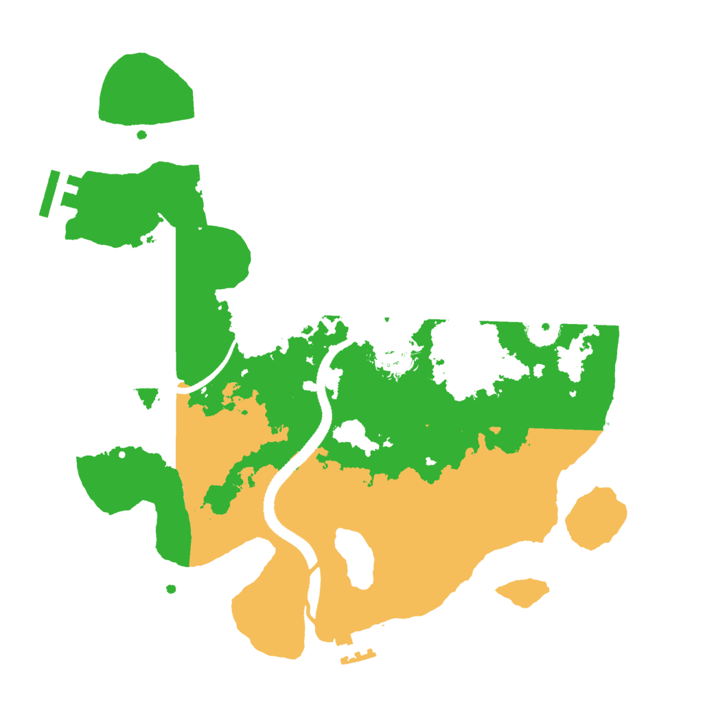 Biome Rust Map: Procedural Map, Size: 3000, Seed: 210337839