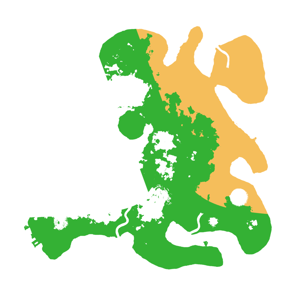 Biome Rust Map: Procedural Map, Size: 3000, Seed: 15858581