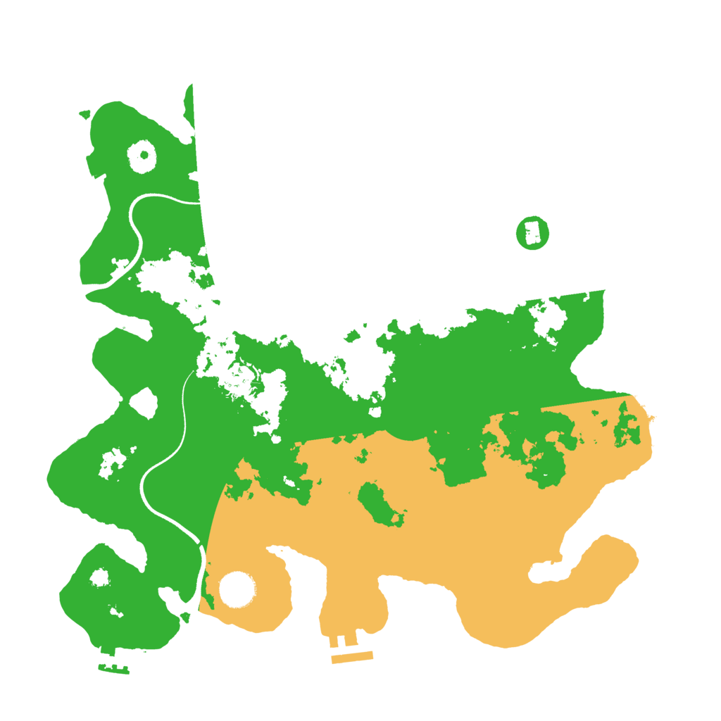 Biome Rust Map: Procedural Map, Size: 3500, Seed: 244639435