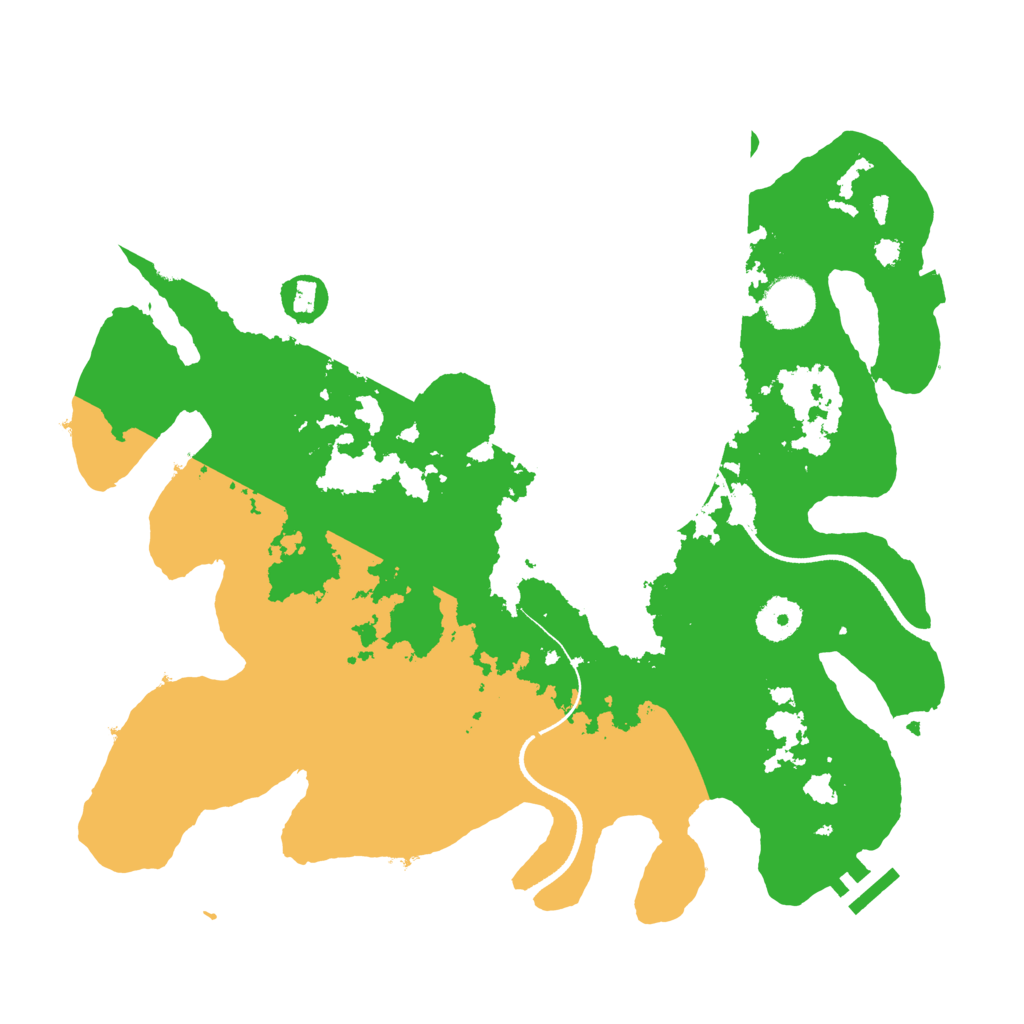 Biome Rust Map: Procedural Map, Size: 3500, Seed: 596039876