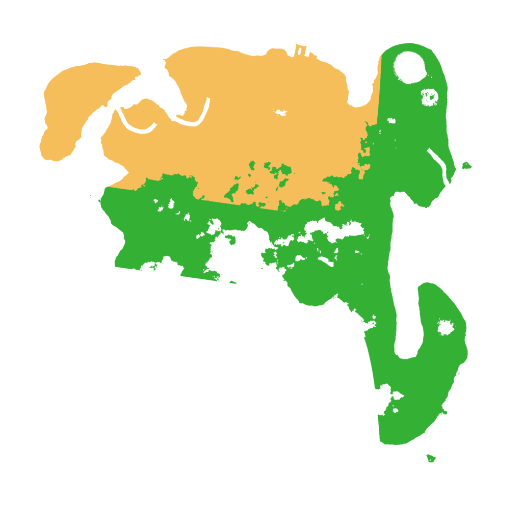 Biome Rust Map: Procedural Map, Size: 3000, Seed: 22768