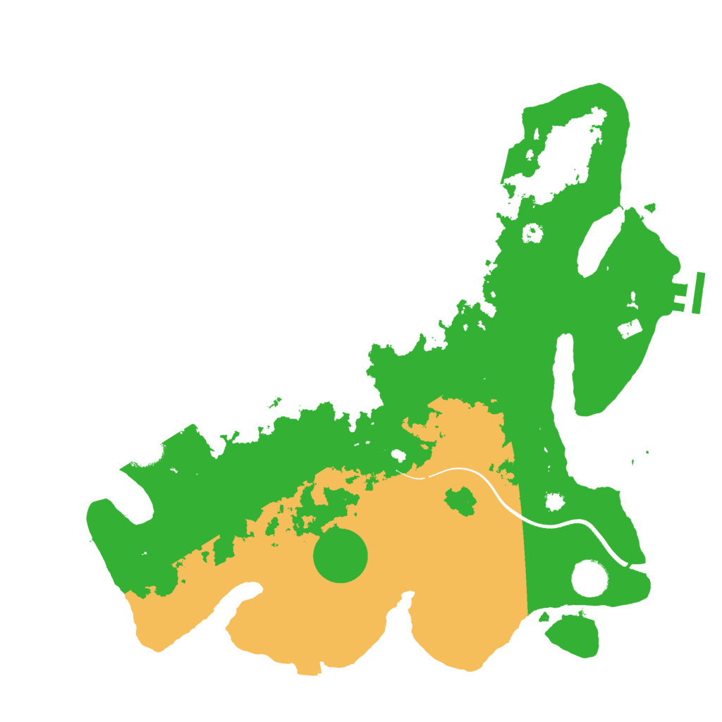 Biome Rust Map: Procedural Map, Size: 3500, Seed: 815292830