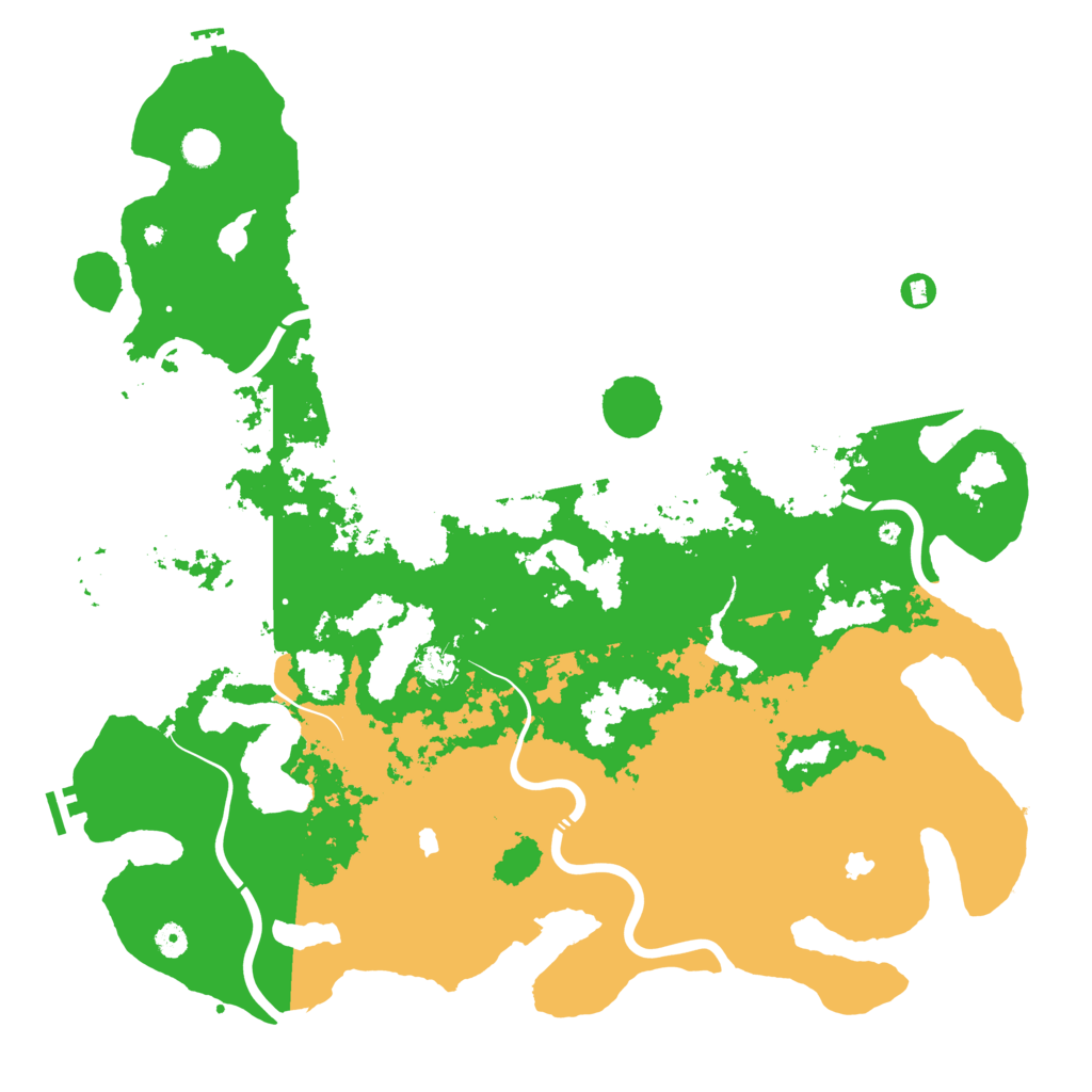 Biome Rust Map: Procedural Map, Size: 5000, Seed: 1254443474