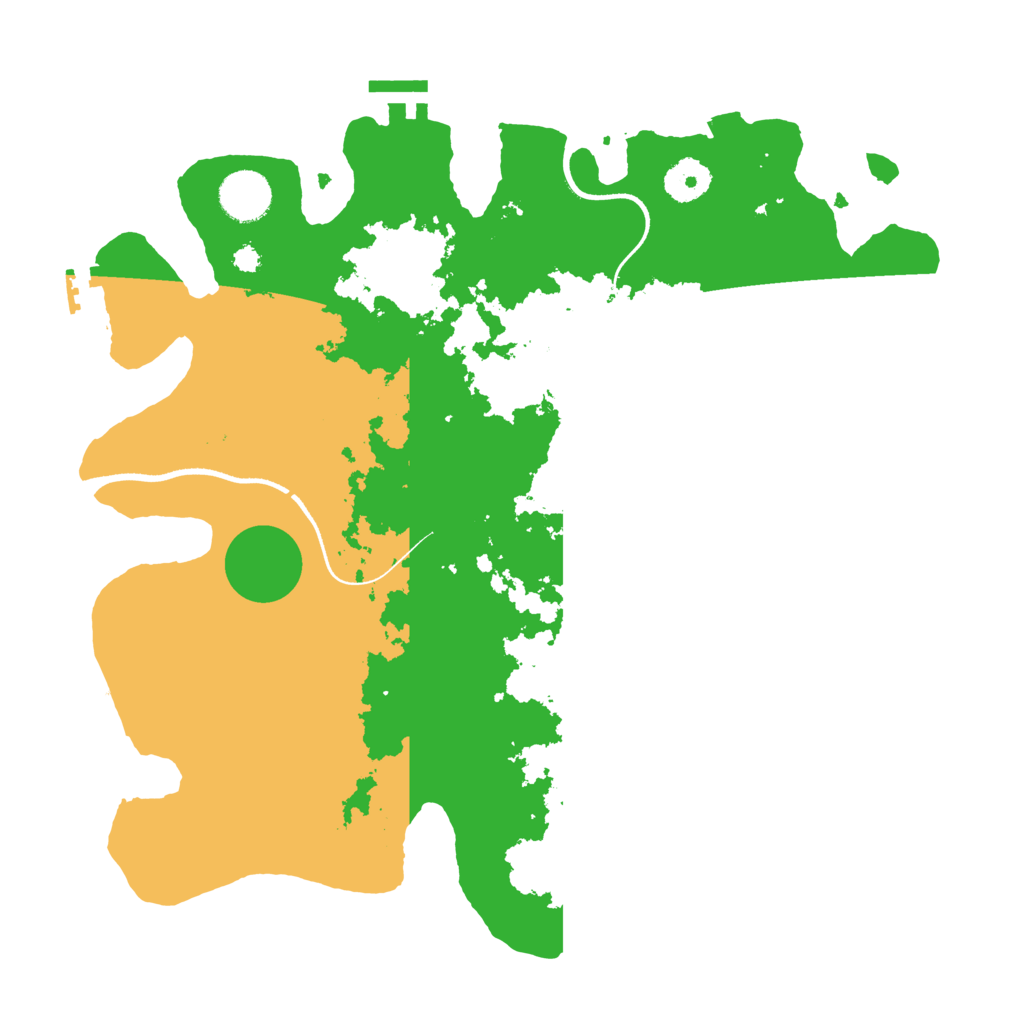 Biome Rust Map: Procedural Map, Size: 3500, Seed: 54545555