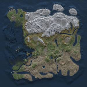Thumbnail Rust Map: Procedural Map, Size: 4250, Seed: 425060099, 16 Monuments
