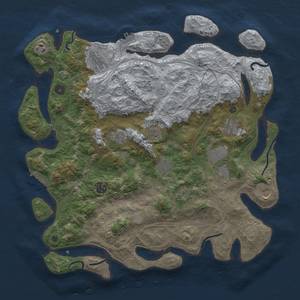 Thumbnail Rust Map: Procedural Map, Size: 4250, Seed: 425060099, 18 Monuments