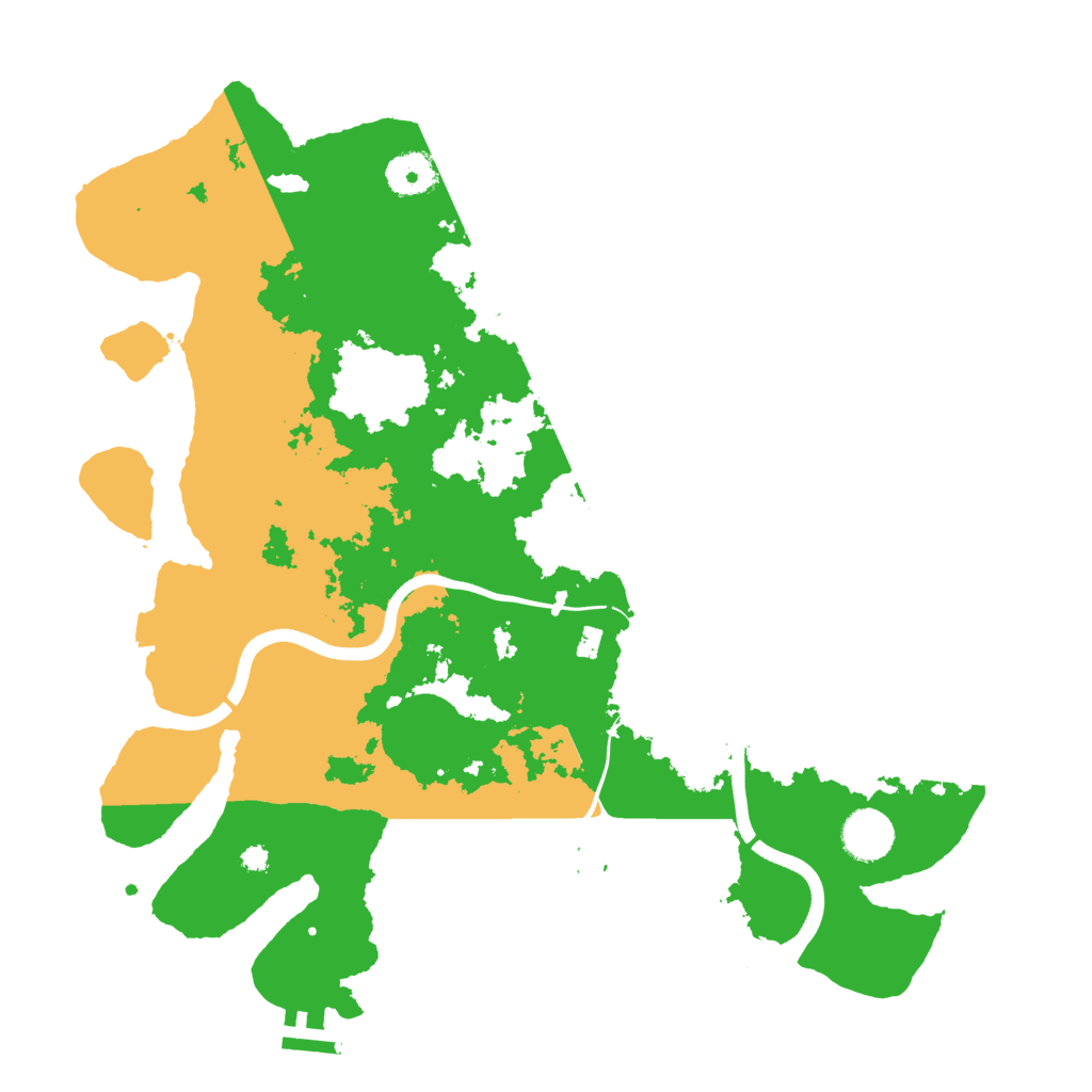 Biome Rust Map: Procedural Map, Size: 3700, Seed: 30923508