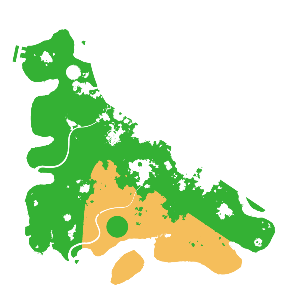 Biome Rust Map: Procedural Map, Size: 3700, Seed: 201239400