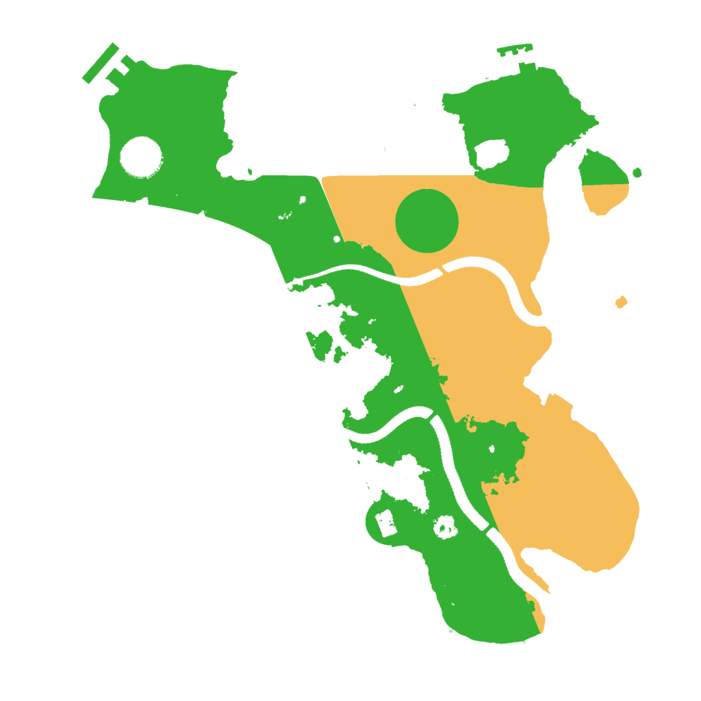 Biome Rust Map: Procedural Map, Size: 3000, Seed: 7643