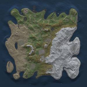 Thumbnail Rust Map: Procedural Map, Size: 3750, Seed: 610968361, 17 Monuments